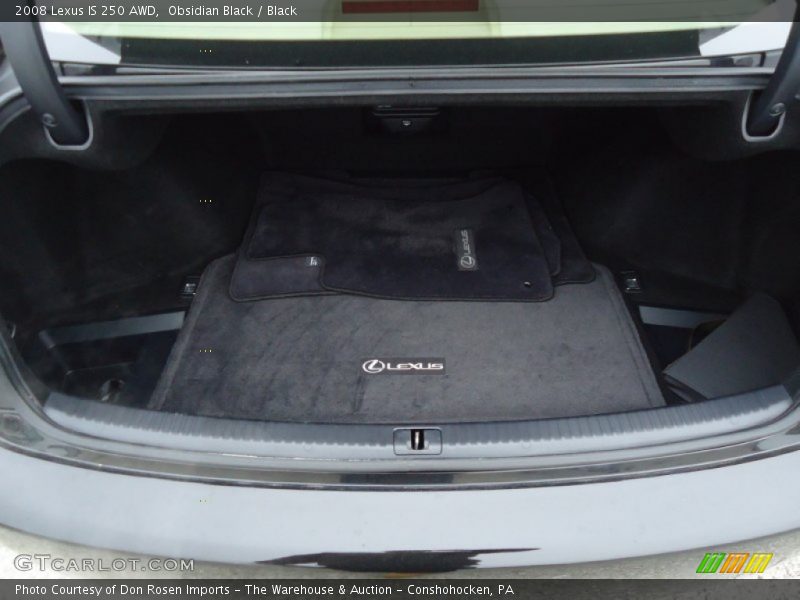 Obsidian Black / Black 2008 Lexus IS 250 AWD