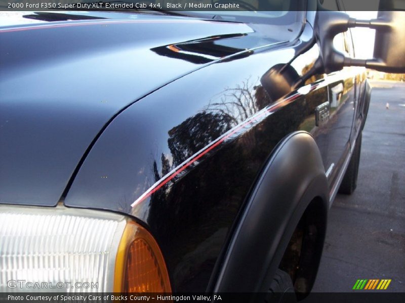 Black / Medium Graphite 2000 Ford F350 Super Duty XLT Extended Cab 4x4