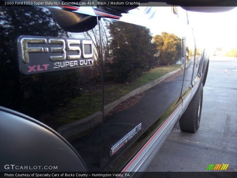 Black / Medium Graphite 2000 Ford F350 Super Duty XLT Extended Cab 4x4