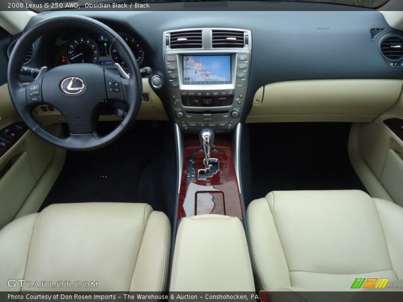 Obsidian Black / Black 2008 Lexus IS 250 AWD