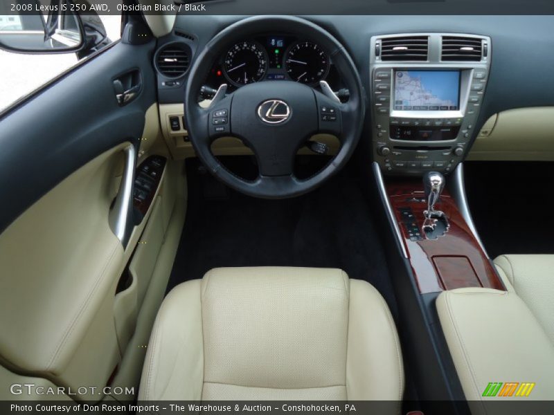 Obsidian Black / Black 2008 Lexus IS 250 AWD