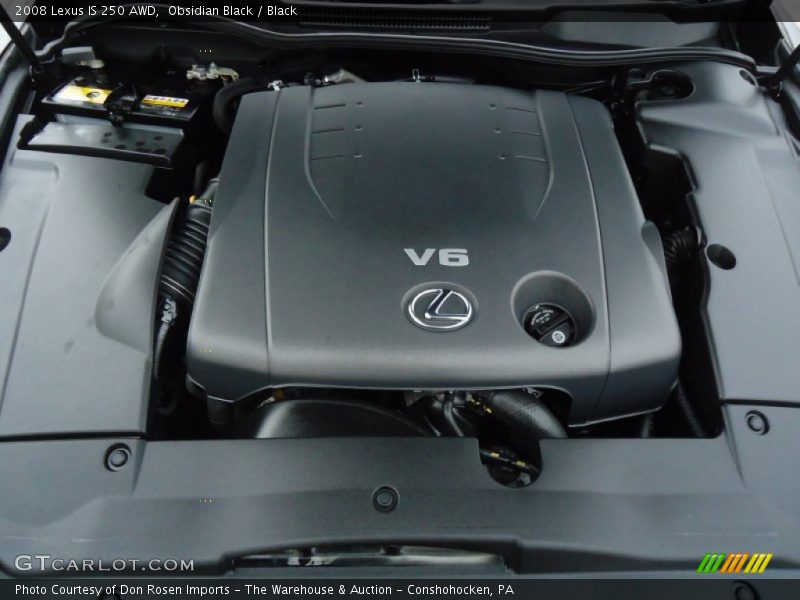 Obsidian Black / Black 2008 Lexus IS 250 AWD