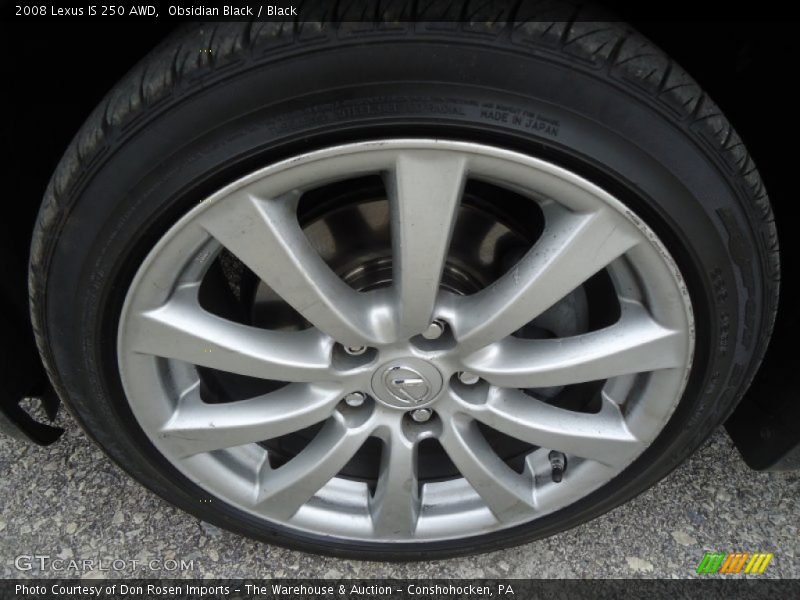 Obsidian Black / Black 2008 Lexus IS 250 AWD