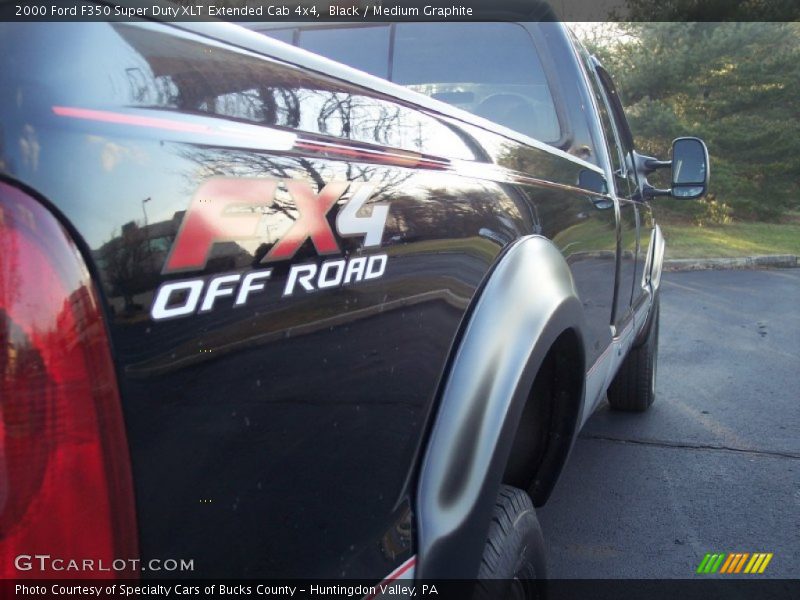 Black / Medium Graphite 2000 Ford F350 Super Duty XLT Extended Cab 4x4