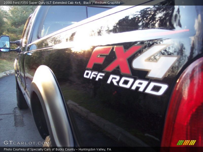 Black / Medium Graphite 2000 Ford F350 Super Duty XLT Extended Cab 4x4