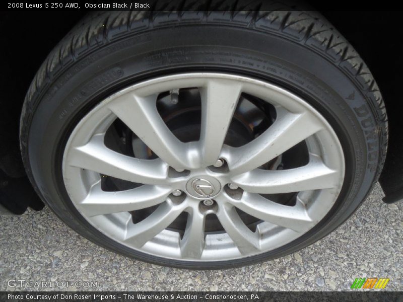 Obsidian Black / Black 2008 Lexus IS 250 AWD