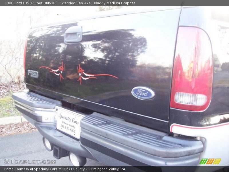 Black / Medium Graphite 2000 Ford F350 Super Duty XLT Extended Cab 4x4
