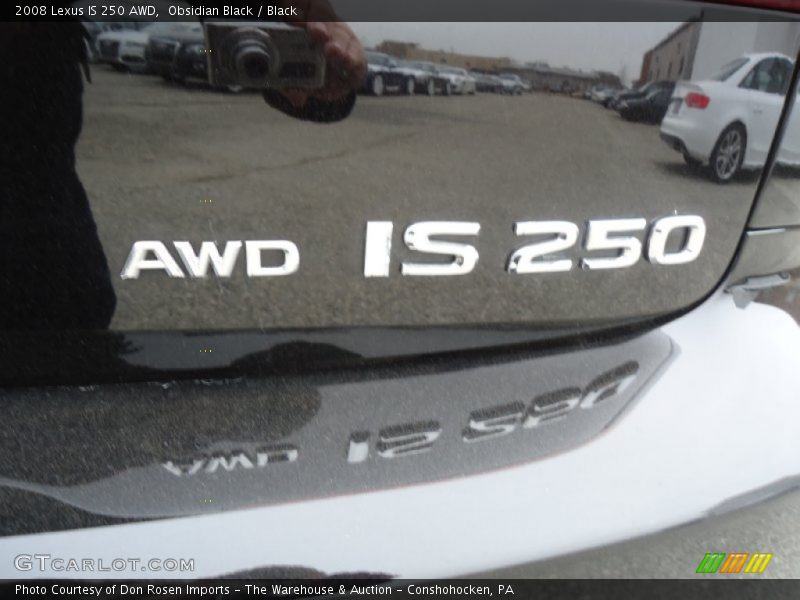 Obsidian Black / Black 2008 Lexus IS 250 AWD