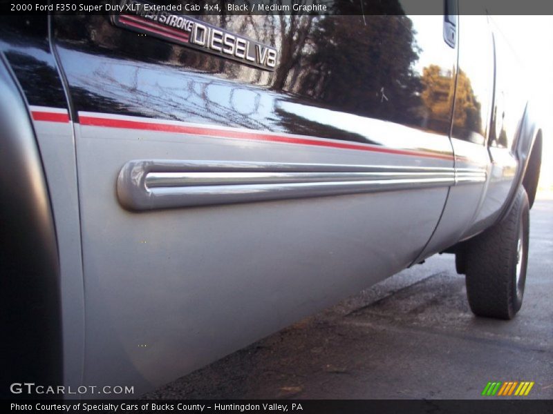 Black / Medium Graphite 2000 Ford F350 Super Duty XLT Extended Cab 4x4