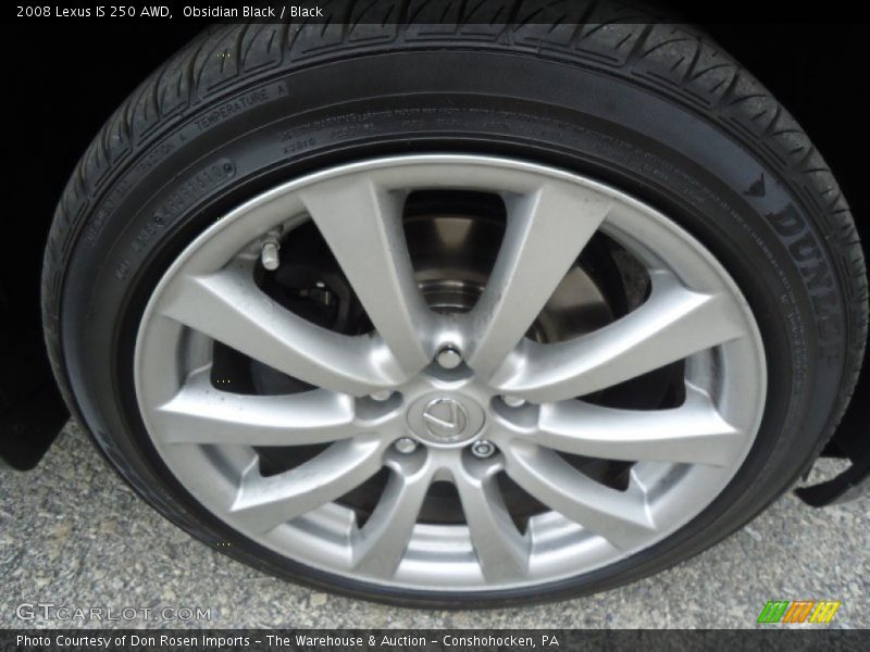 Obsidian Black / Black 2008 Lexus IS 250 AWD