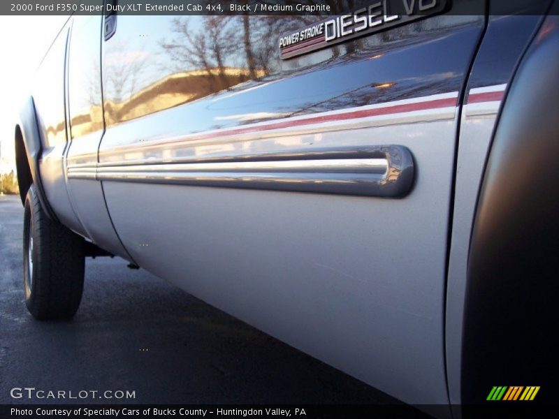 Black / Medium Graphite 2000 Ford F350 Super Duty XLT Extended Cab 4x4