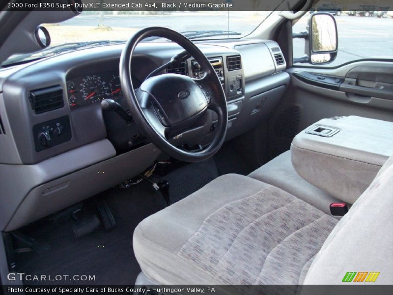 Black / Medium Graphite 2000 Ford F350 Super Duty XLT Extended Cab 4x4