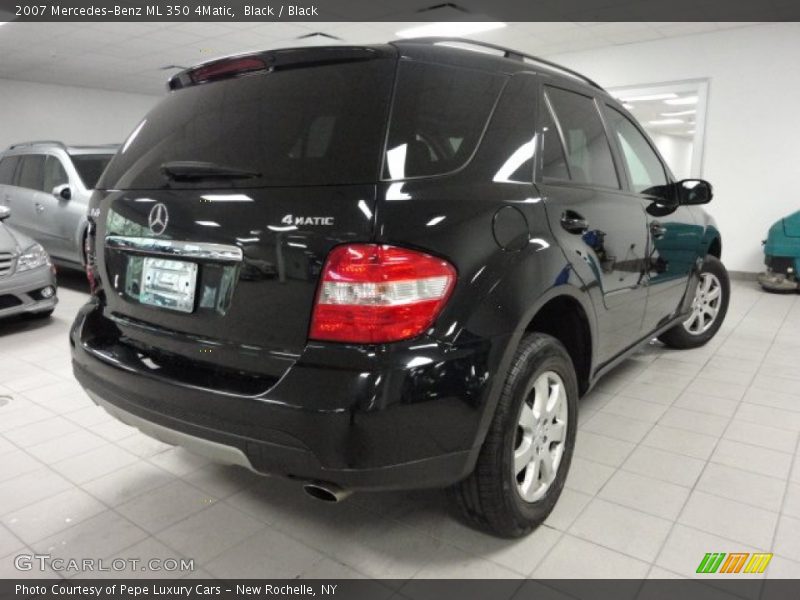 Black / Black 2007 Mercedes-Benz ML 350 4Matic