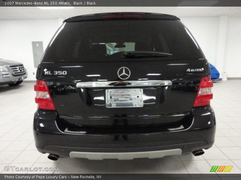 Black / Black 2007 Mercedes-Benz ML 350 4Matic