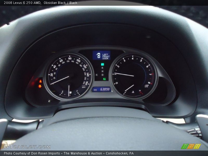 Obsidian Black / Black 2008 Lexus IS 250 AWD