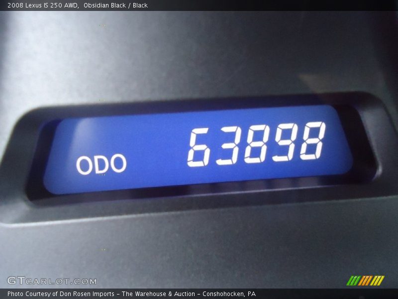 Obsidian Black / Black 2008 Lexus IS 250 AWD