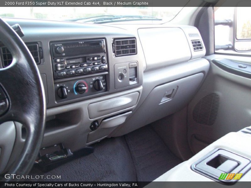 Black / Medium Graphite 2000 Ford F350 Super Duty XLT Extended Cab 4x4