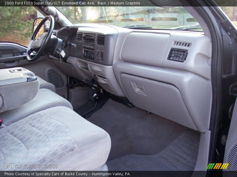 Black / Medium Graphite 2000 Ford F350 Super Duty XLT Extended Cab 4x4