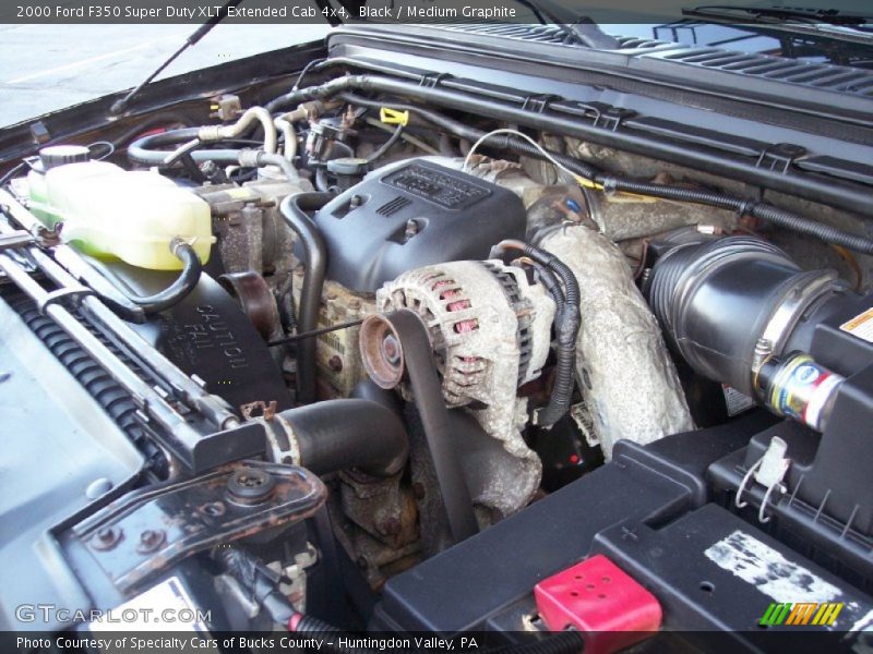 Black / Medium Graphite 2000 Ford F350 Super Duty XLT Extended Cab 4x4
