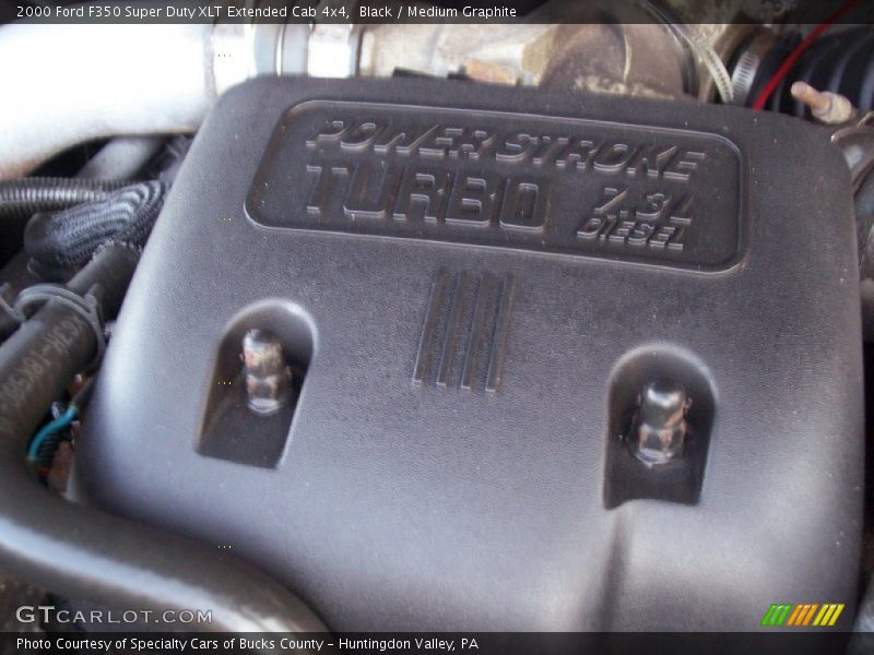 Black / Medium Graphite 2000 Ford F350 Super Duty XLT Extended Cab 4x4
