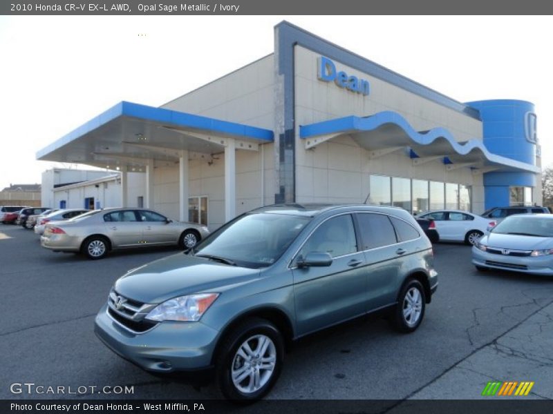 Opal Sage Metallic / Ivory 2010 Honda CR-V EX-L AWD