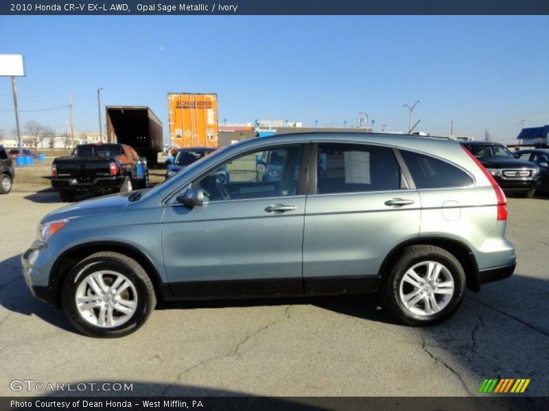 Opal Sage Metallic / Ivory 2010 Honda CR-V EX-L AWD