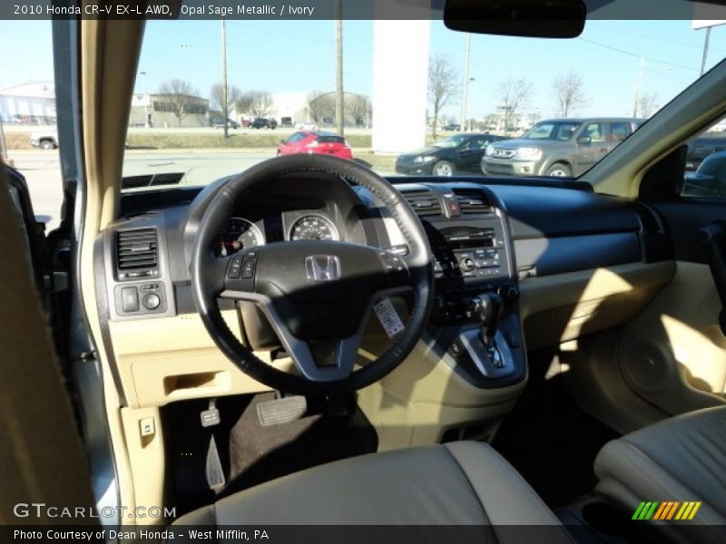 Opal Sage Metallic / Ivory 2010 Honda CR-V EX-L AWD