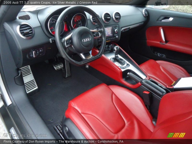Crimson Red Interior - 2008 TT 3.2 quattro Coupe 