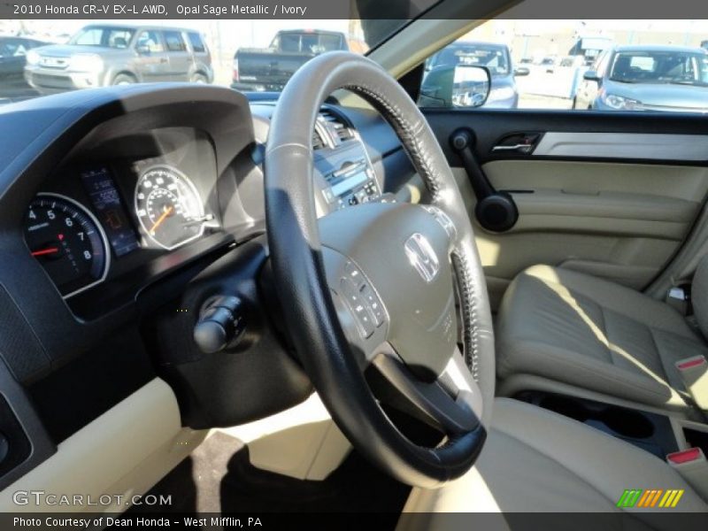 Opal Sage Metallic / Ivory 2010 Honda CR-V EX-L AWD