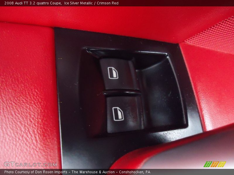 Ice Silver Metallic / Crimson Red 2008 Audi TT 3.2 quattro Coupe