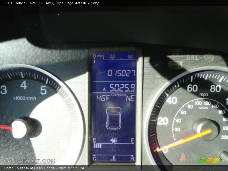 Opal Sage Metallic / Ivory 2010 Honda CR-V EX-L AWD