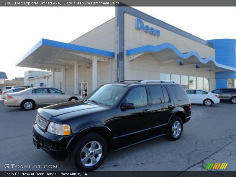 Black / Medium Parchment Beige 2003 Ford Explorer Limited 4x4