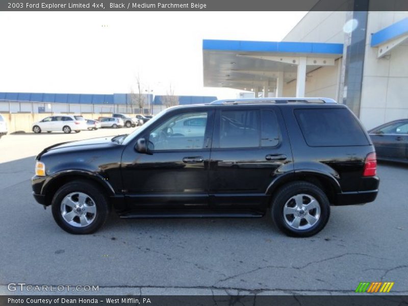 Black / Medium Parchment Beige 2003 Ford Explorer Limited 4x4