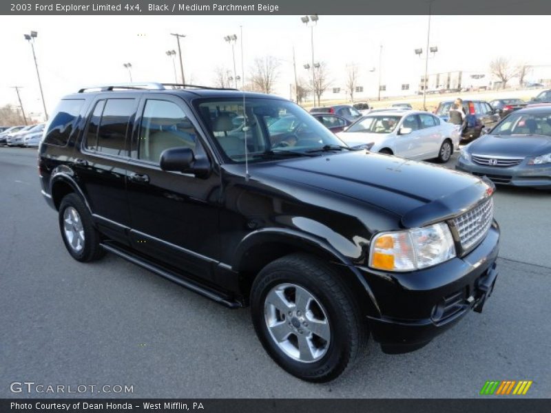 Black / Medium Parchment Beige 2003 Ford Explorer Limited 4x4