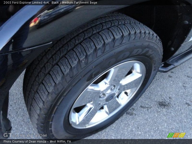 Black / Medium Parchment Beige 2003 Ford Explorer Limited 4x4