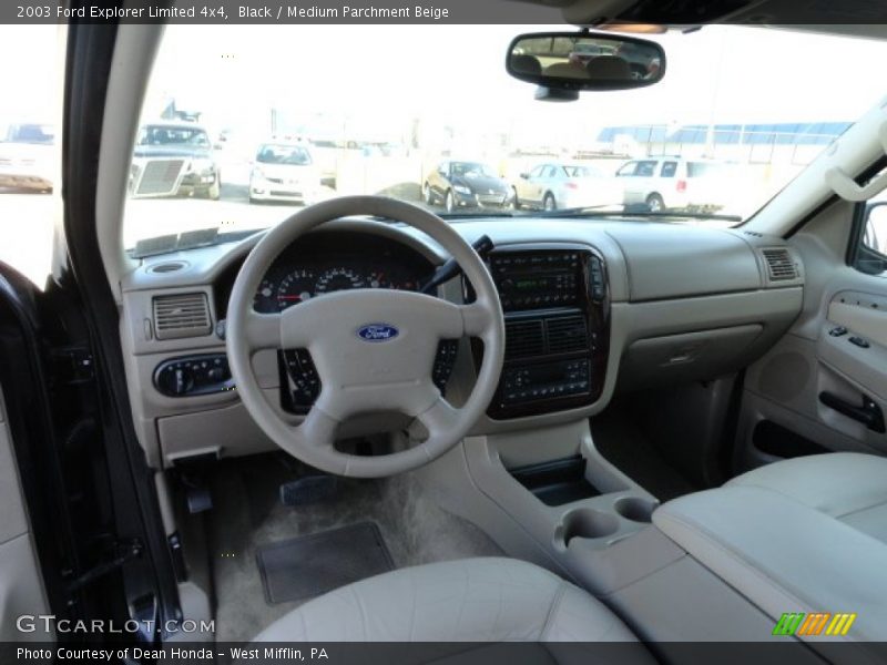 Black / Medium Parchment Beige 2003 Ford Explorer Limited 4x4