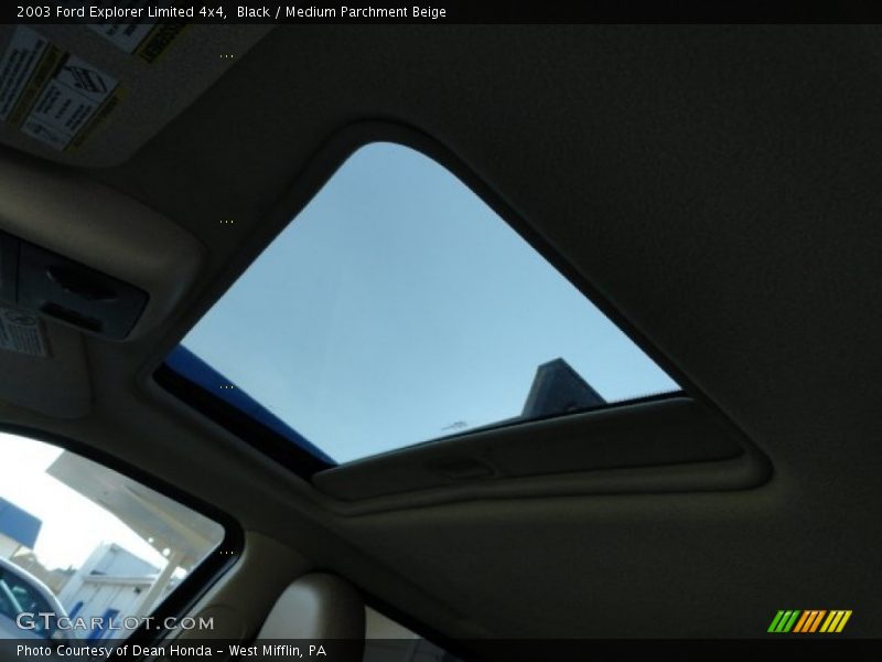 Black / Medium Parchment Beige 2003 Ford Explorer Limited 4x4