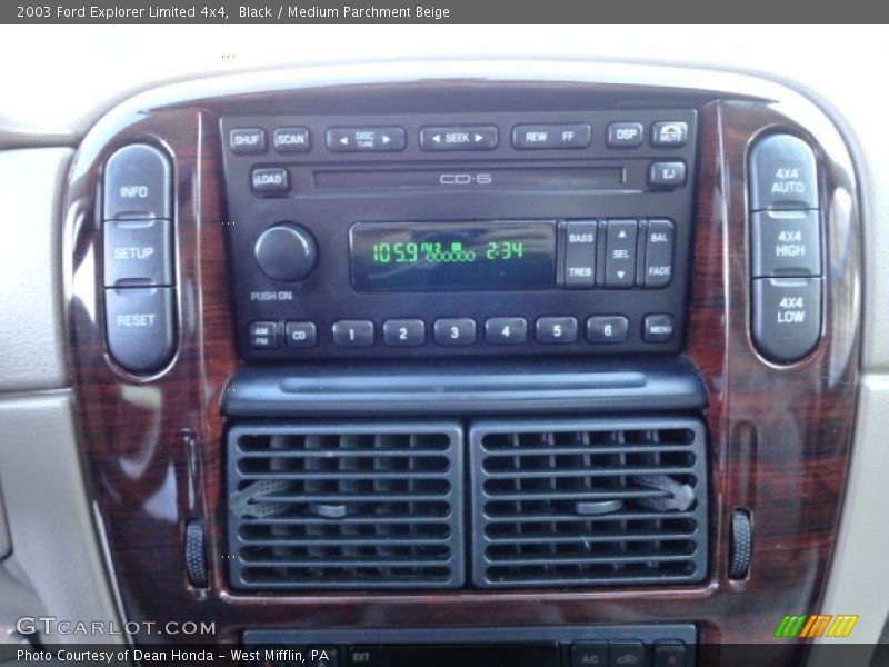 Black / Medium Parchment Beige 2003 Ford Explorer Limited 4x4