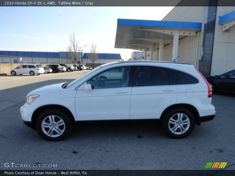 Taffeta White / Gray 2010 Honda CR-V EX-L AWD