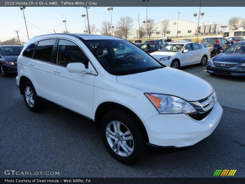 Taffeta White / Gray 2010 Honda CR-V EX-L AWD
