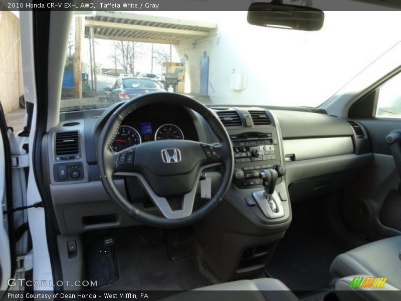Taffeta White / Gray 2010 Honda CR-V EX-L AWD
