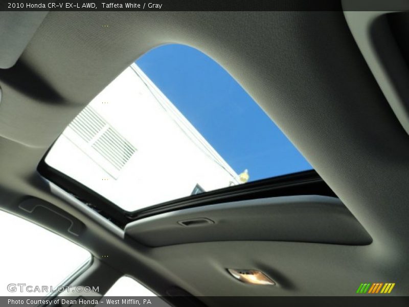 Taffeta White / Gray 2010 Honda CR-V EX-L AWD