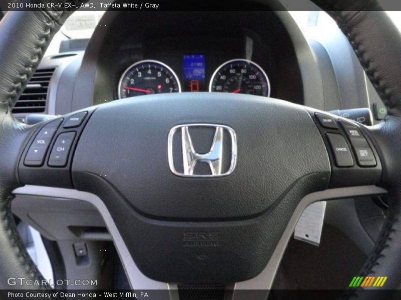 Taffeta White / Gray 2010 Honda CR-V EX-L AWD