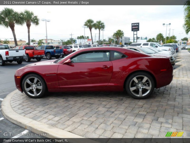 Red Jewel Metallic / Beige 2011 Chevrolet Camaro LT Coupe
