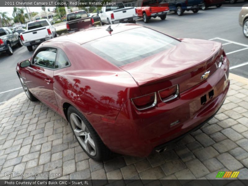 Red Jewel Metallic / Beige 2011 Chevrolet Camaro LT Coupe