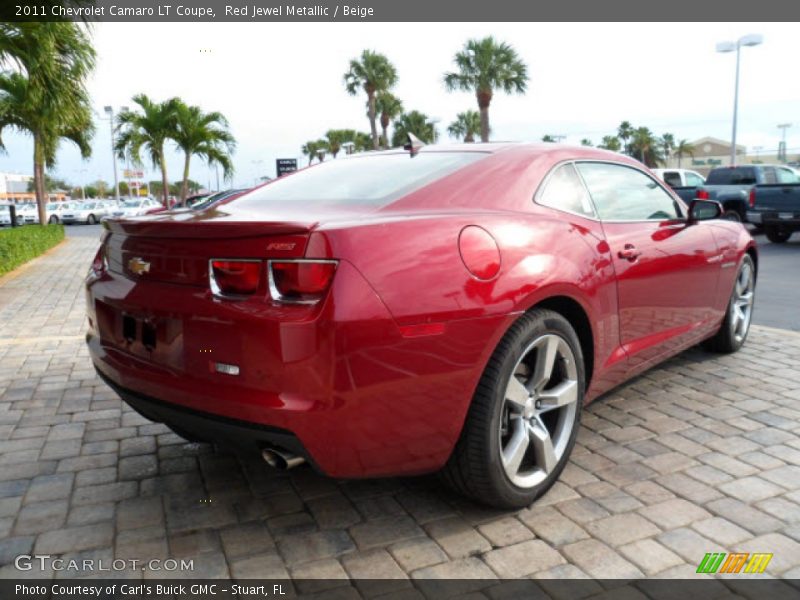 Red Jewel Metallic / Beige 2011 Chevrolet Camaro LT Coupe