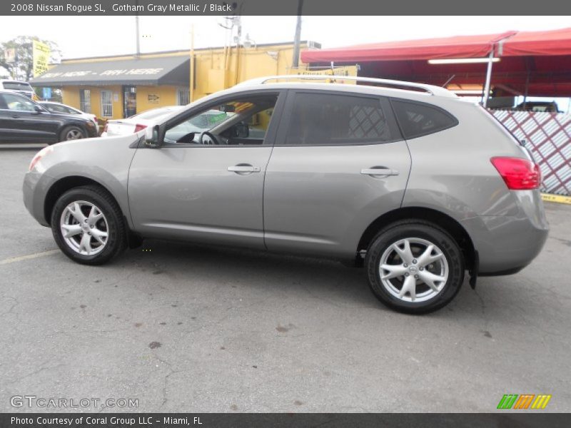 Gotham Gray Metallic / Black 2008 Nissan Rogue SL