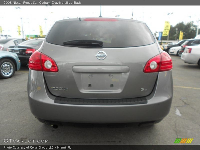 Gotham Gray Metallic / Black 2008 Nissan Rogue SL