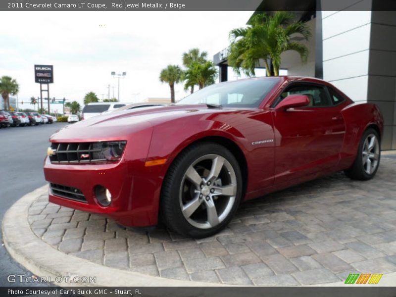 Red Jewel Metallic / Beige 2011 Chevrolet Camaro LT Coupe