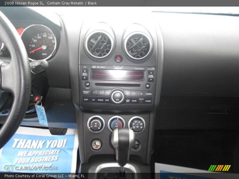 Gotham Gray Metallic / Black 2008 Nissan Rogue SL
